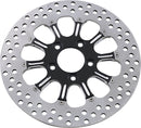 Two-Piece Brake Rotor Black / Matt / Silver For Harley Davidson FLHTC 1584 2007