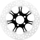 Two-Piece Brake Rotor Black / Matt / Silver For Harley Davidson FLHT 1584 2008-2010