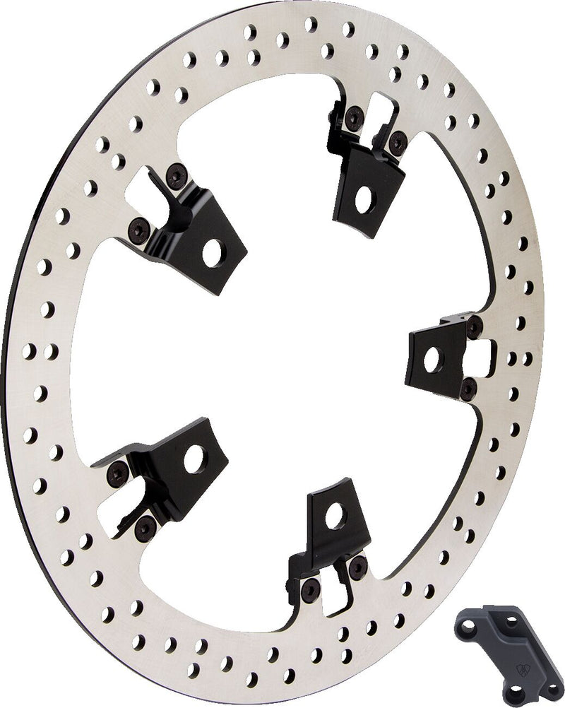 Big Brake Floating Rotor Kit Black / Silver For Harley Davidson FLHR 1690 - 356 MM