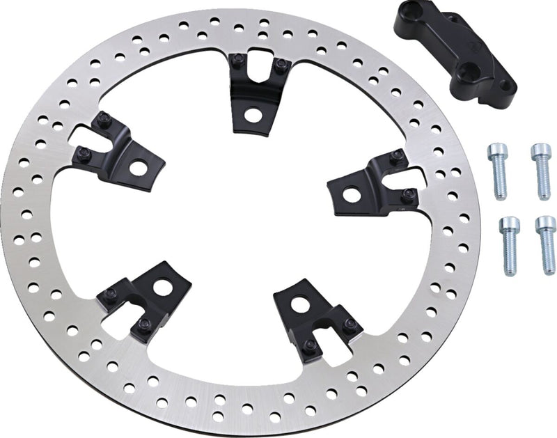 Big Brake Floating Rotor Kit Black / Silver For Harley Davidson FLHR 1690 - 356 MM