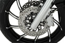 Two-Piece Brake Rotor Black / Matt / Silver For Harley Davidson FLHTC 1584 2008-2011