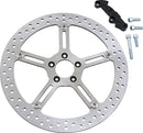 Big Brake Floating Rotor Kit Silver For Harley Davidson FLD 1690 - 381 MM