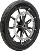 Big Brake Jagged Floating Rotor Kit Black / Silver For Harley Davidson FLD 1690 - 381 MM