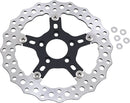 Jagged Floating Rotor Black / Silver For Harley Davidson FLD 1690 - 292 MM