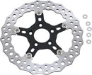Jagged Floating Rotor Black / Silver For Harley Davidson FLD 1690 - 300 MM