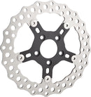 Jagged Floating Rotor Black / Silver For Harley Davidson FLD 1690 - 300 MM