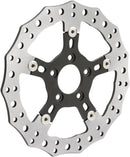 Jagged Floating Rotor Black / Silver For Harley Davidson FLD 1690 - 300 MM