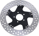 Two-Piece Brake Rotor Black For Harley Davidson FLHR 1584 ABS 2008-2011