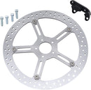 Big Brake Floating Rotor Kit Silver For Harley Davidson FLFB 1750 ABS - 381 MM