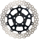 Two-Piece Brake Rotor Black For Harley Davidson FLD 1690 2013-2013