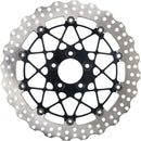 Two-Piece Brake Rotor Black For Harley Davidson FLDE 1750 ABS 2018-2020