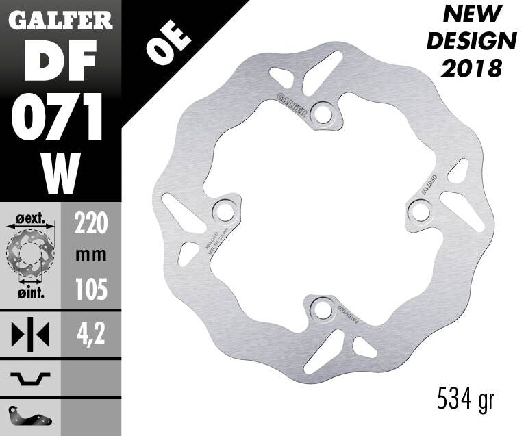 Fixed Wave Brake Rotor For Honda NES 125 2000-2005