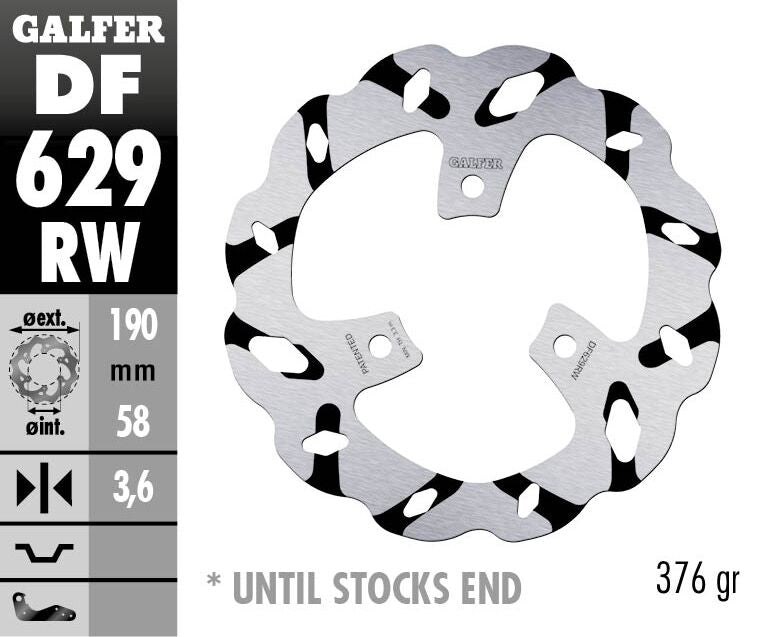 Fixed Wave Grooved Brake Rotor For Aprilia GULLIVER 50 AC 1993-1998