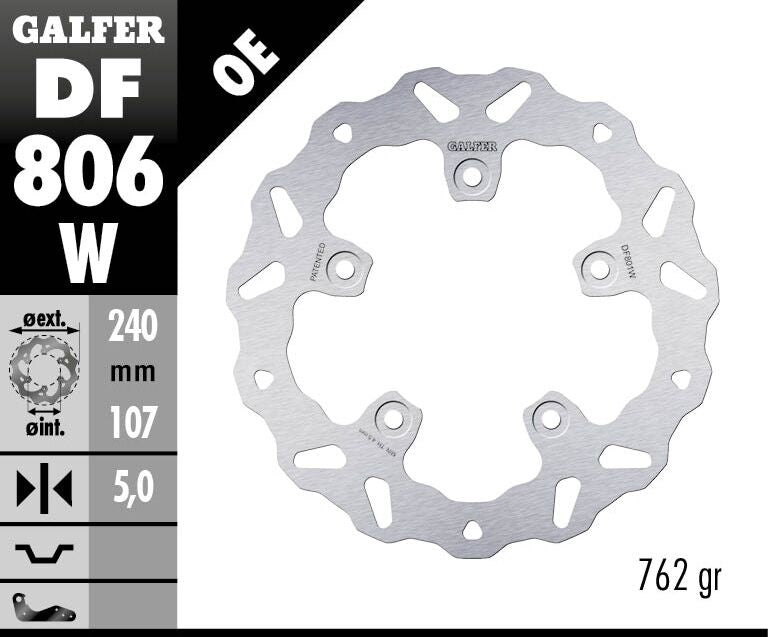 Fixed Wave Brake Rotor For KTM Duke 790 ABS 2018-2023