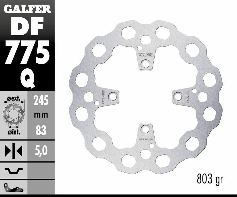 Cubiq Fixed Brake Rotor For Ducati 1098 2007-2008