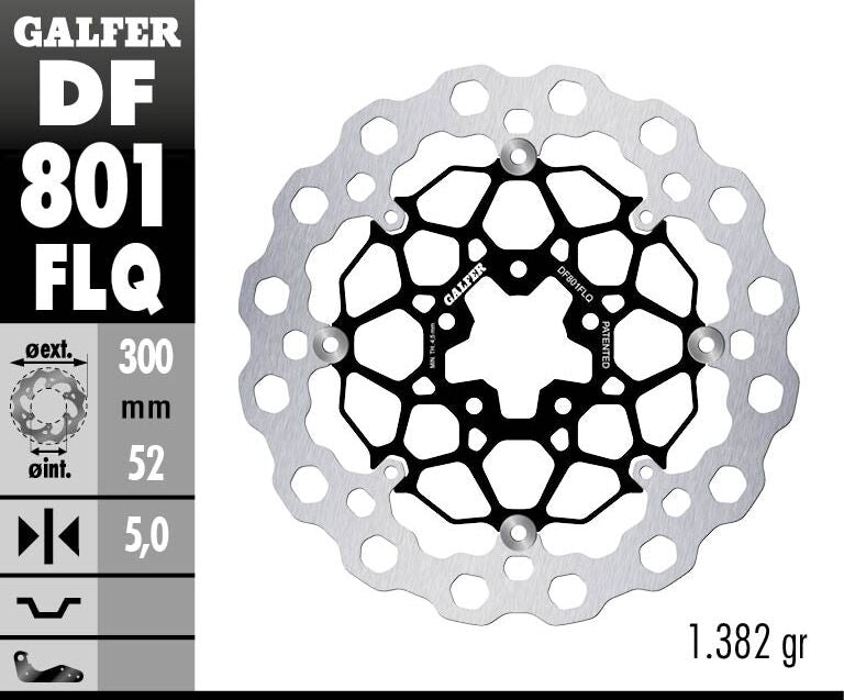 Cubiq Floating Brake Rotor For KTM Duke 790 ABS 2018-2023