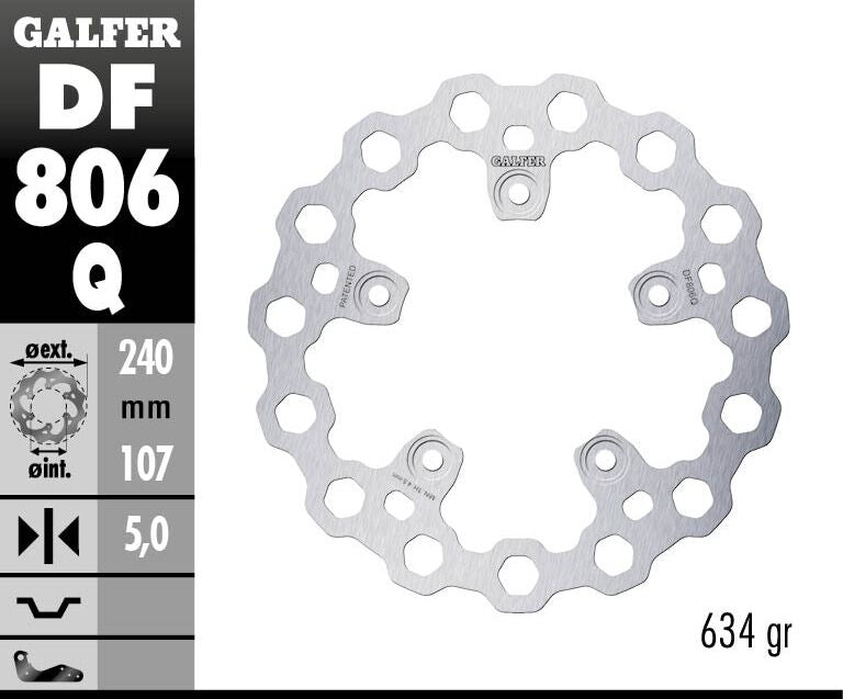 Cubiq Fixed Brake Rotor For KTM Duke 790 ABS 2018-2023