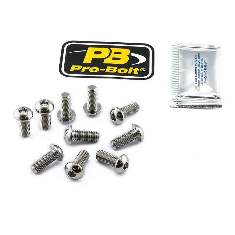 Titanium Brake Rotor Mounting Bolt Kit Silver / Unfinished For BMW R 1150 GS 2004