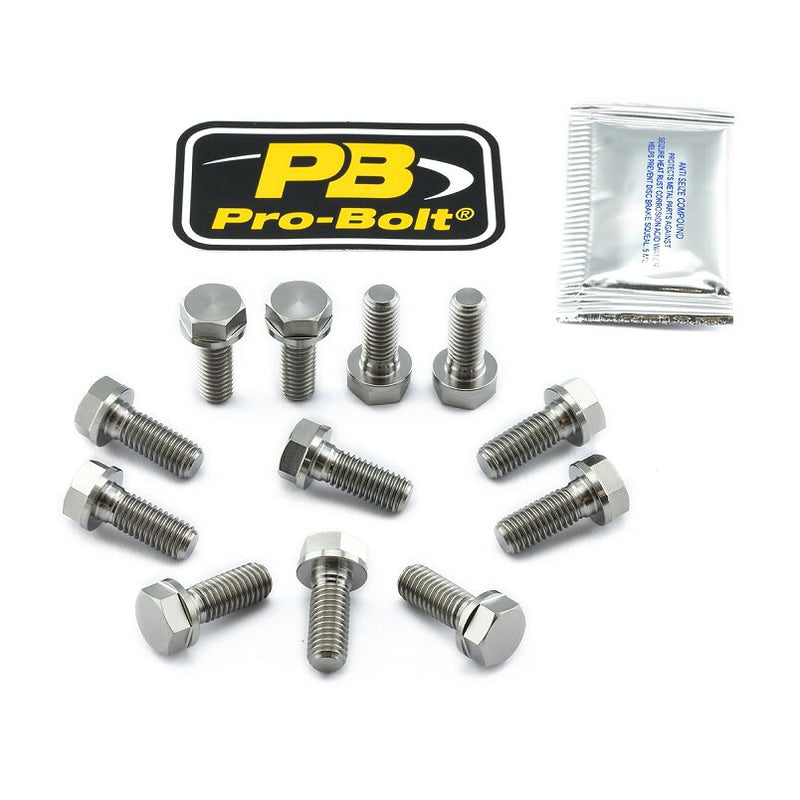 Titanium Brake Rotor Mounting Bolt Kit Silver / Unfinished For Aprilia CAPONORD 1200 ABS 2013-2016