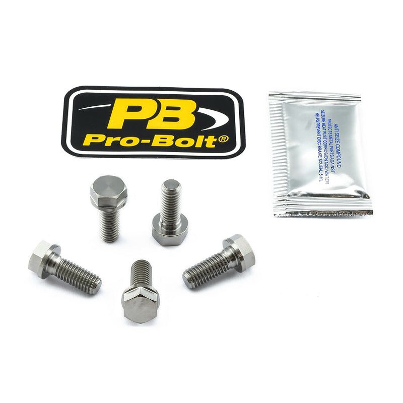Titanium Brake Rotor Mounting Bolt Kit Silver / Unfinished For Aprilia NA 850 2007-2012