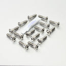 Titanium Brake Rotor Mounting Bolt Kit Silver / Unfinished For Suzuki GSF 1200 2001-2005