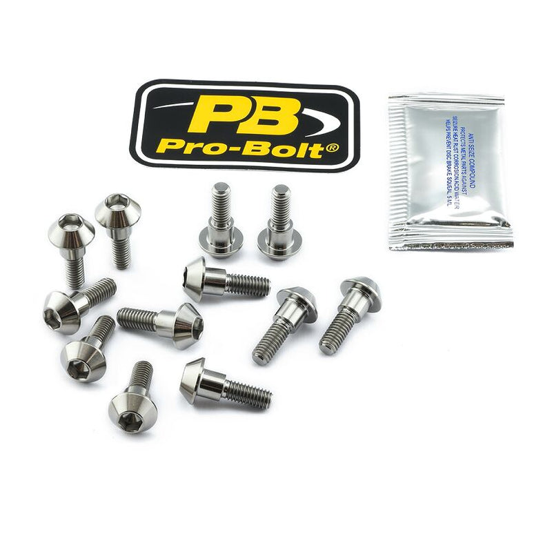 Titanium Brake Rotor Mounting Bolt Kit For Suzuki GSX-R 1000 2009-2018