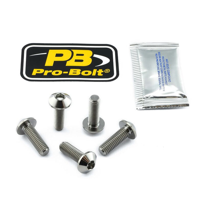 Titanium Brake Rotor Mounting Bolt Kit For Yamaha FZ8 N 2010-2016