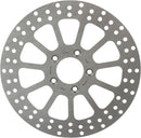 Brake Rotor Fixed Round Silver / Stainless Steel For Harley Davidson FLD 1690 2012-2013
