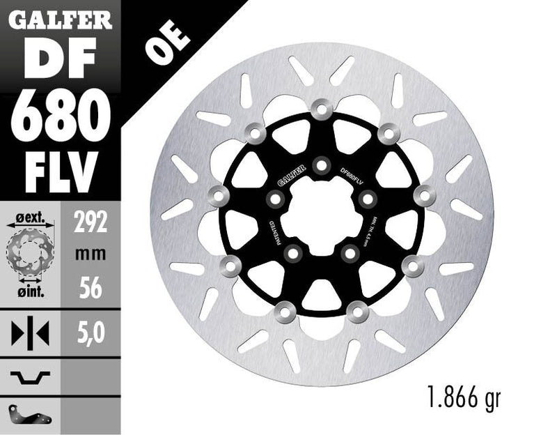 Floating Round Brake Disc For Harley Davidson FLHR 1450 2001-2006