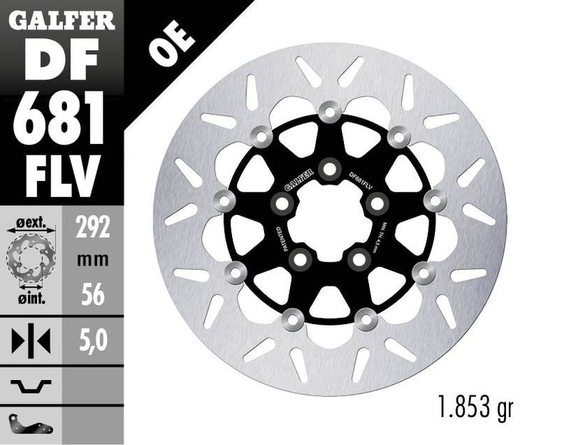 Floating Round Brake Rotor For Harley Davidson FLS 1690 2012-2017