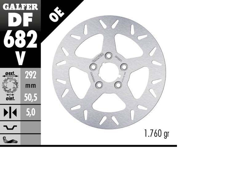 Fixed Round Brake Rotor For Harley Davidson FXWG 1340 1985-1986