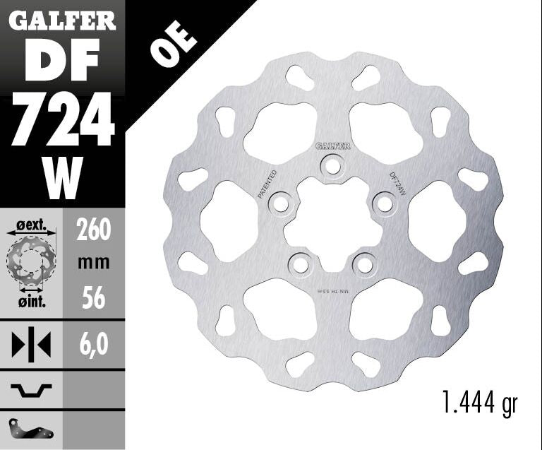 Fixed Wave Brake Rotor For Harley Davidson XG 750 2015-2020