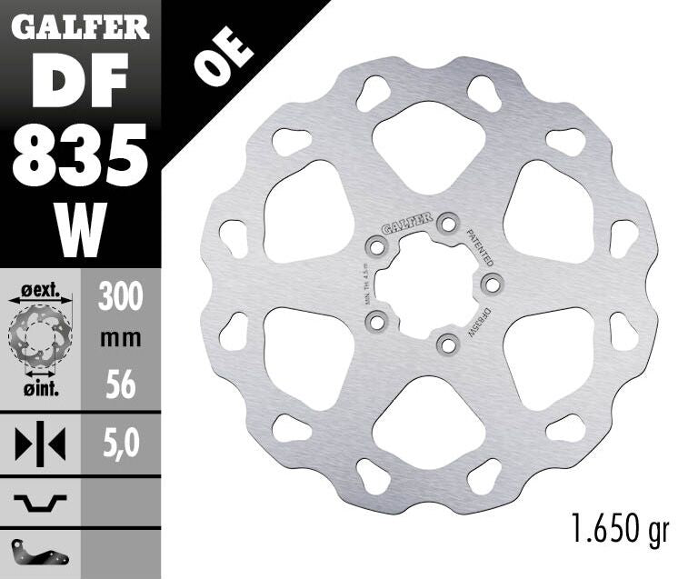 Fixed Wave Brake Rotor For Harley Davidson FLD 1690 2012-2013