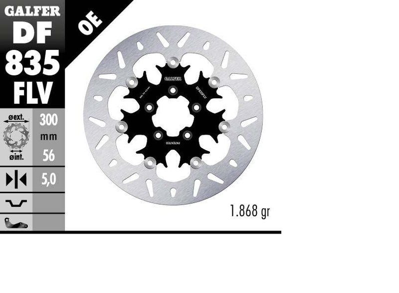 Floating Round Brake Rotor For Harley Davidson FLD 1690 2012-2013