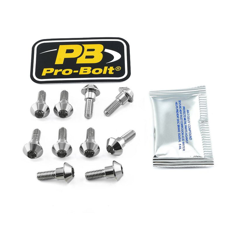 Stainless Steel Brake Rotor Mounting Bolt Kit Silver For Yamaha FZ1 1000 S ABS 2007-2009