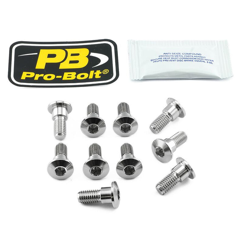 Stainless Steel Brake Rotor Mounting Bolt Kit Silver For Suzuki AN 650 Z ABS 2013-2015