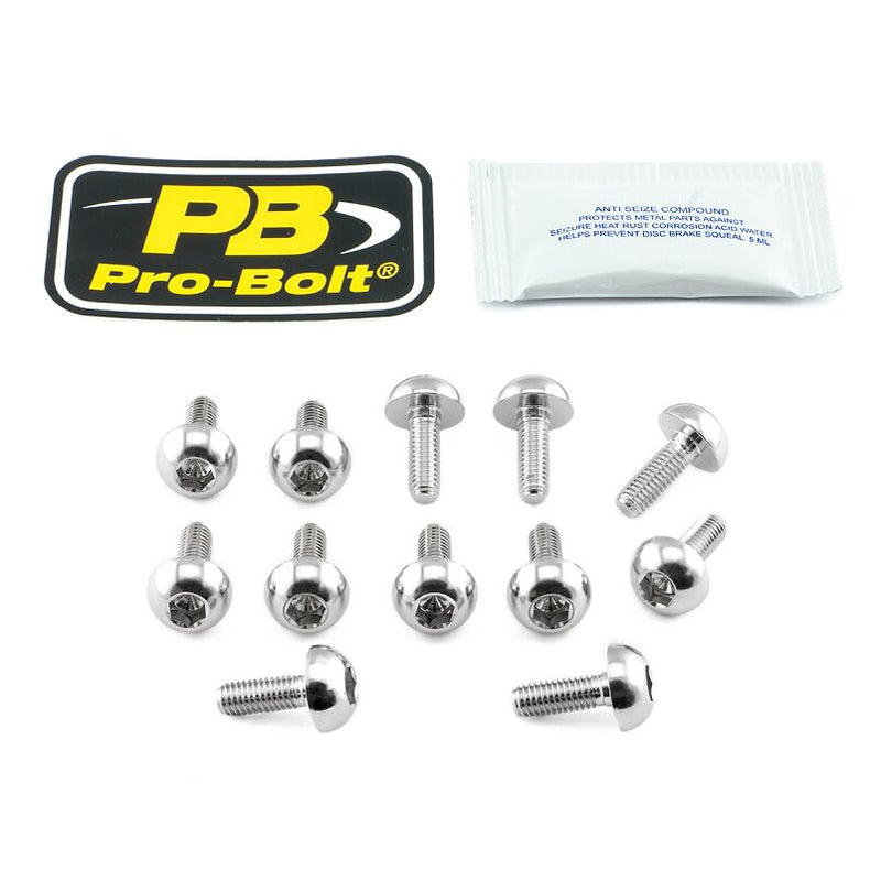 Stainless Steel Brake Rotor Mounting Bolt Kit Silver For Honda CB 1000 R 2008-2016