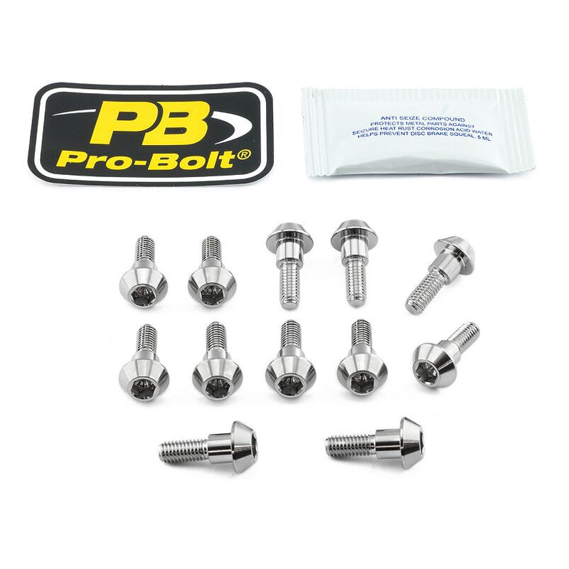 Stainless Steel Brake Rotor Mounting Bolt Kit Silver For Suzuki GSX-R 1000 2009-2018