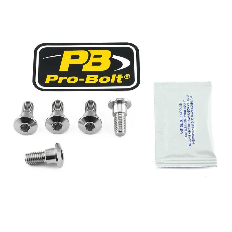 Stainless Steel Brake Rotor Mounting Bolt Kit Silver For Suzuki AN 650 2006-2009