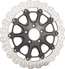 Brake Rotors Black / Silver For Harley Davidson FLHT 1584 ABS 2009