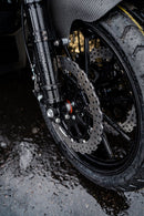 Brake Rotors Black / Silver For Harley Davidson FLHT 1584 ABS 2009