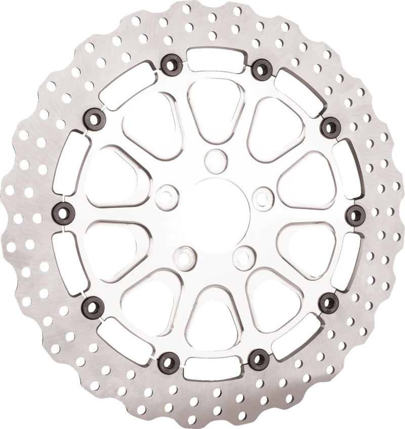 Brake Rotors Silver For Harley Davidson FLHTC 1584 ABS 2009-11