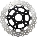 Two-Piece Brake Rotor Black For Harley Davidson FLD 1690 2012-2013
