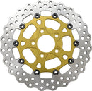 Two-Piece Brake Rotor Gold For Harley Davidson FLD 1690 2012-2013