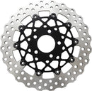 Two-Piece Brake Rotor Black For Harley Davidson FLHRC 1450 2004