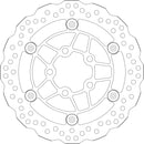 Standard Floating Contour Round Brake Rotor For Kawasaki J 300 2014-2020