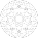 Standard Floating Round Brake Rotor For BMW K 1600 B ABS 2018-2022