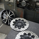 Factory Replacement Brake Rotor Black / Silver For Indian Challenger 108 ABS - 300 MM