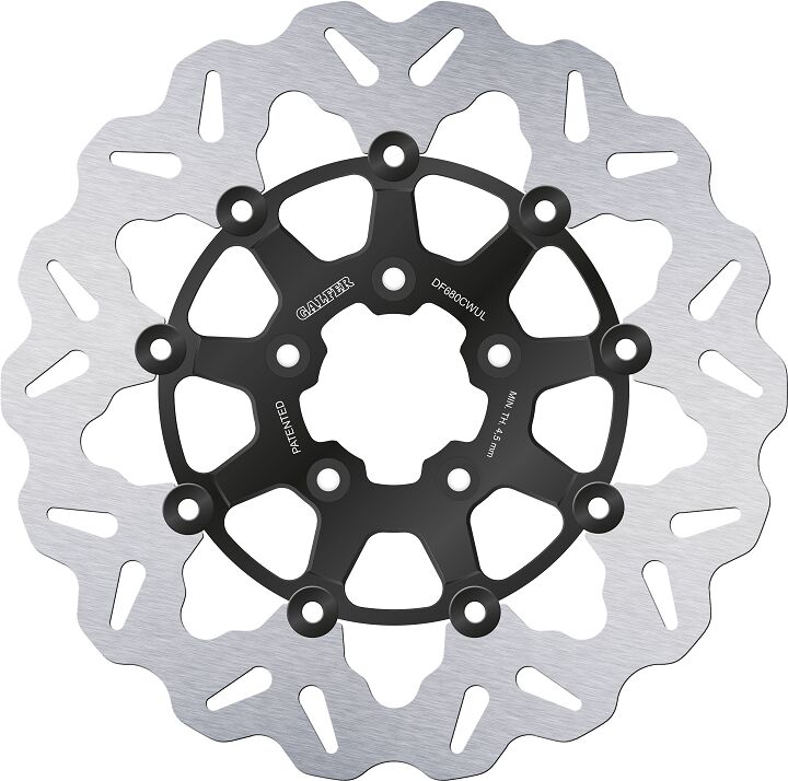 Cubiq Brake Rotor Black / Silver For Harley Davidson FLHR 1450 - 292 MM