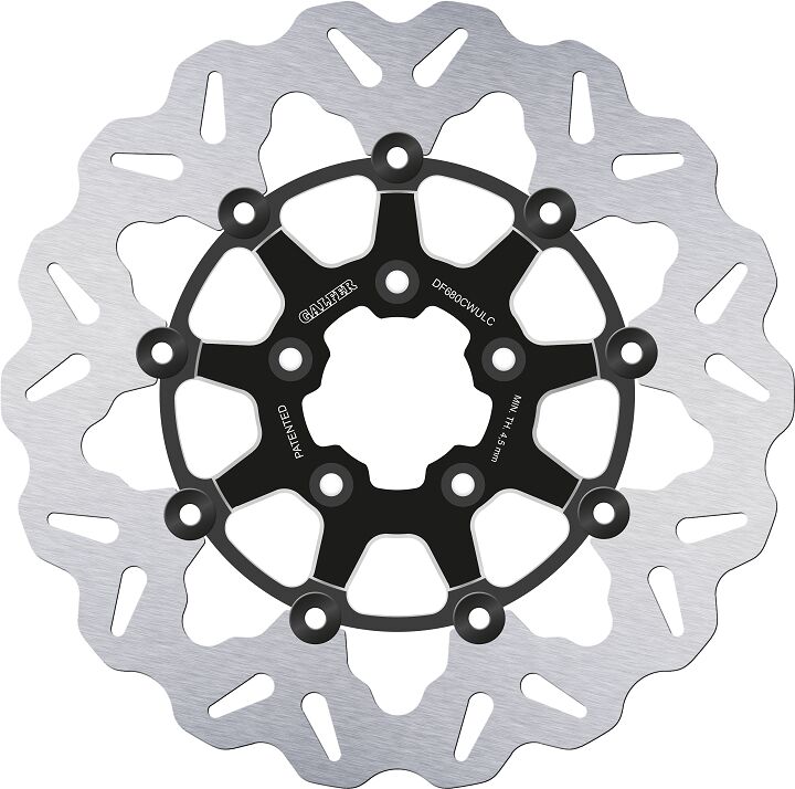 Wave® Brake Rotors Black / Silver For Harley Davidson FLHR 1450 - 56.3 MM